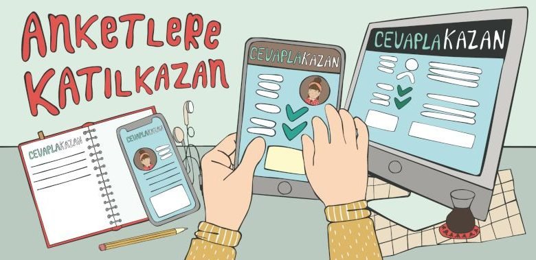 Anket Doldurarak Para Kazanma: Anket ve Araştırma Şirketi CevaplaKazan ile Anket Doldur, Para Kazan